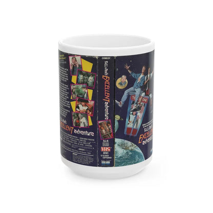 BILL AND TEDS EXCELLENT ADVENTURE (VHS COVER) - White Coffee Mug-15oz-Go Mug Yourself