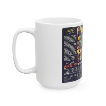 BILL AND TEDS EXCELLENT ADVENTURE (VHS COVER) - White Coffee Mug-Go Mug Yourself