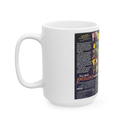 BILL AND TEDS EXCELLENT ADVENTURE (VHS COVER) - White Coffee Mug - Go Mug Yourself