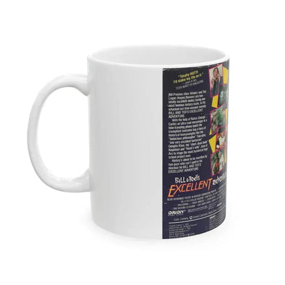 BILL AND TEDS EXCELLENT ADVENTURE (VHS COVER) - White Coffee Mug - Go Mug Yourself