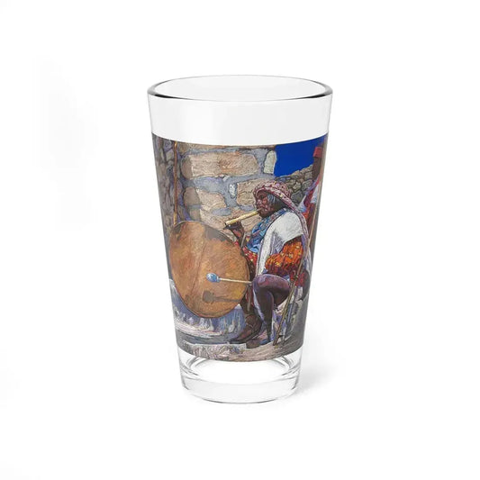 Bill Baker, Ancient Sounds (Native Americans in Art) Pint Glass 16oz 16oz - Go Mug Yourself