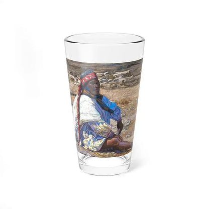 Bill Baker, Choquita Elder (Native Americans in Art) Pint Glass 16oz 16oz - Go Mug Yourself