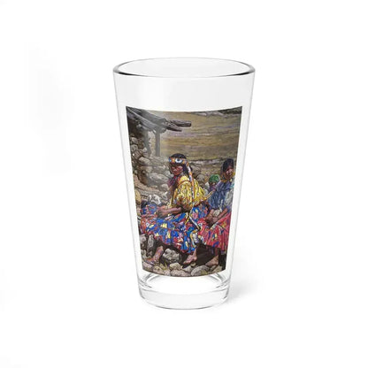 Bill Baker, Forlorn Flower (Native Americans in Art) Pint Glass 16oz 16oz - Go Mug Yourself