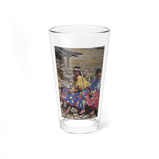 Bill Baker, Forlorn Flower (Native Americans in Art) Pint Glass 16oz 16oz - Go Mug Yourself