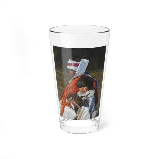 Bill Baker, Goat Girl (Native Americans in Art) Pint Glass 16oz 16oz - Go Mug Yourself