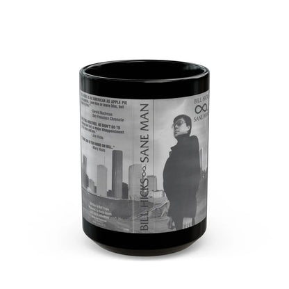 BILL HICKS SANE MAN (VHS COVER) - Black Coffee Mug-15oz-Go Mug Yourself