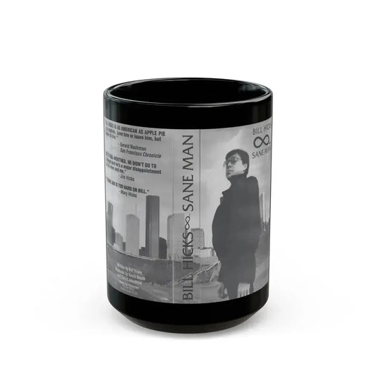BILL HICKS SANE MAN (VHS COVER) - Black Coffee Mug 15oz - Go Mug Yourself