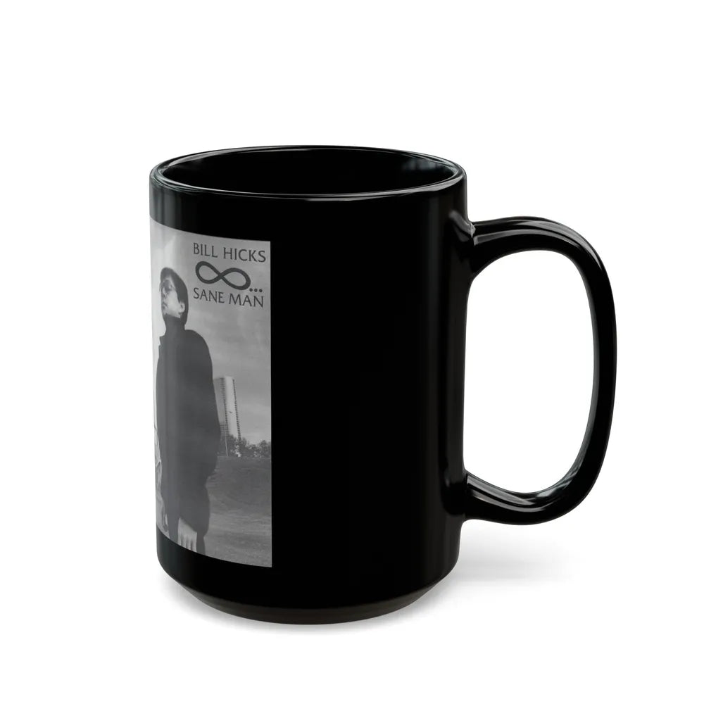 BILL HICKS SANE MAN (VHS COVER) - Black Coffee Mug-Go Mug Yourself