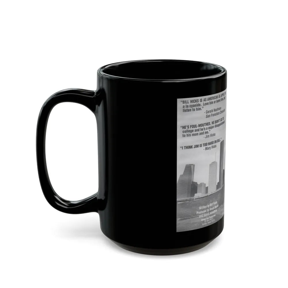 BILL HICKS SANE MAN (VHS COVER) - Black Coffee Mug-Go Mug Yourself