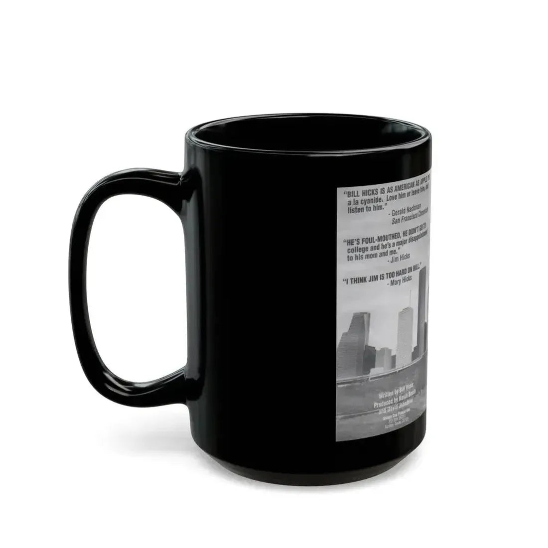 BILL HICKS SANE MAN (VHS COVER) - Black Coffee Mug - Go Mug Yourself
