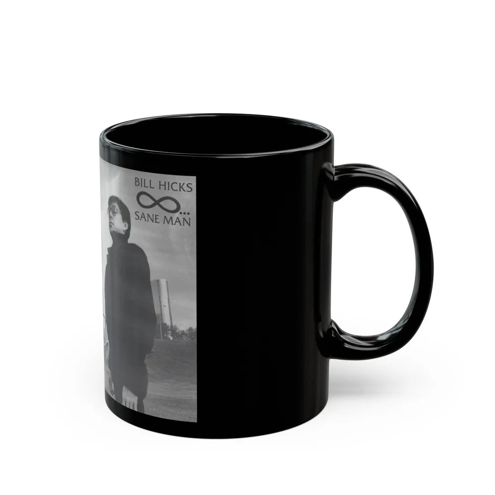 BILL HICKS SANE MAN (VHS COVER) - Black Coffee Mug-Go Mug Yourself