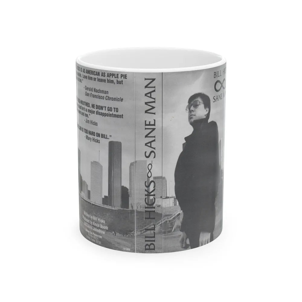 BILL HICKS SANE MAN (VHS COVER) - White Coffee Mug-11oz-Go Mug Yourself