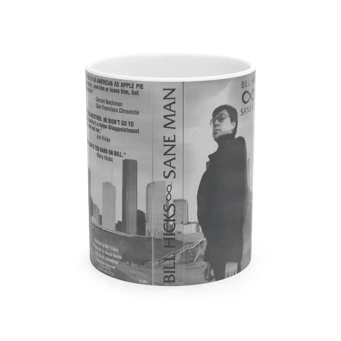 BILL HICKS SANE MAN (VHS COVER) - White Coffee Mug 11oz - Go Mug Yourself