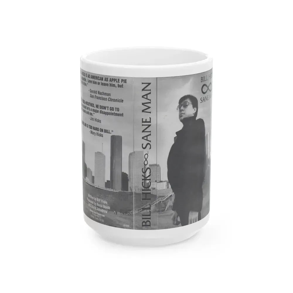 BILL HICKS SANE MAN (VHS COVER) - White Coffee Mug 15oz - Go Mug Yourself