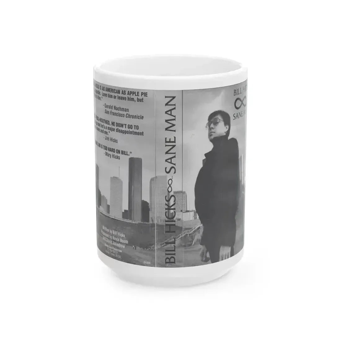 BILL HICKS SANE MAN (VHS COVER) - White Coffee Mug 15oz - Go Mug Yourself