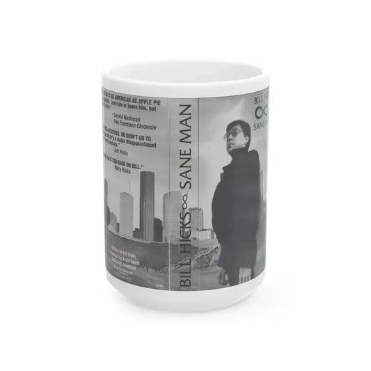 BILL HICKS SANE MAN (VHS COVER) - White Coffee Mug 15oz - Go Mug Yourself