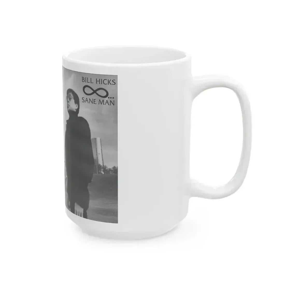 BILL HICKS SANE MAN (VHS COVER) - White Coffee Mug - Go Mug Yourself