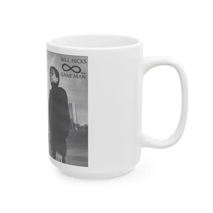 BILL HICKS SANE MAN (VHS COVER) - White Coffee Mug - Go Mug Yourself