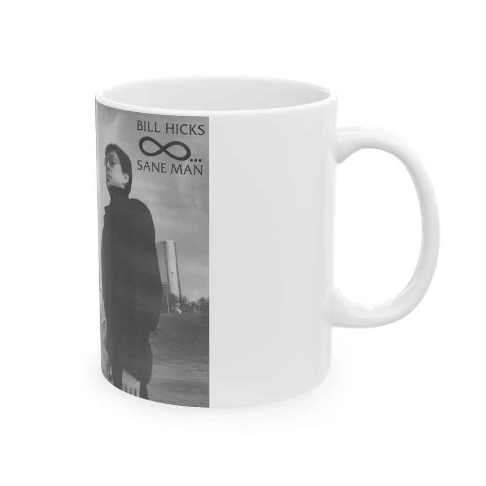 BILL HICKS SANE MAN (VHS COVER) - White Coffee Mug-Go Mug Yourself