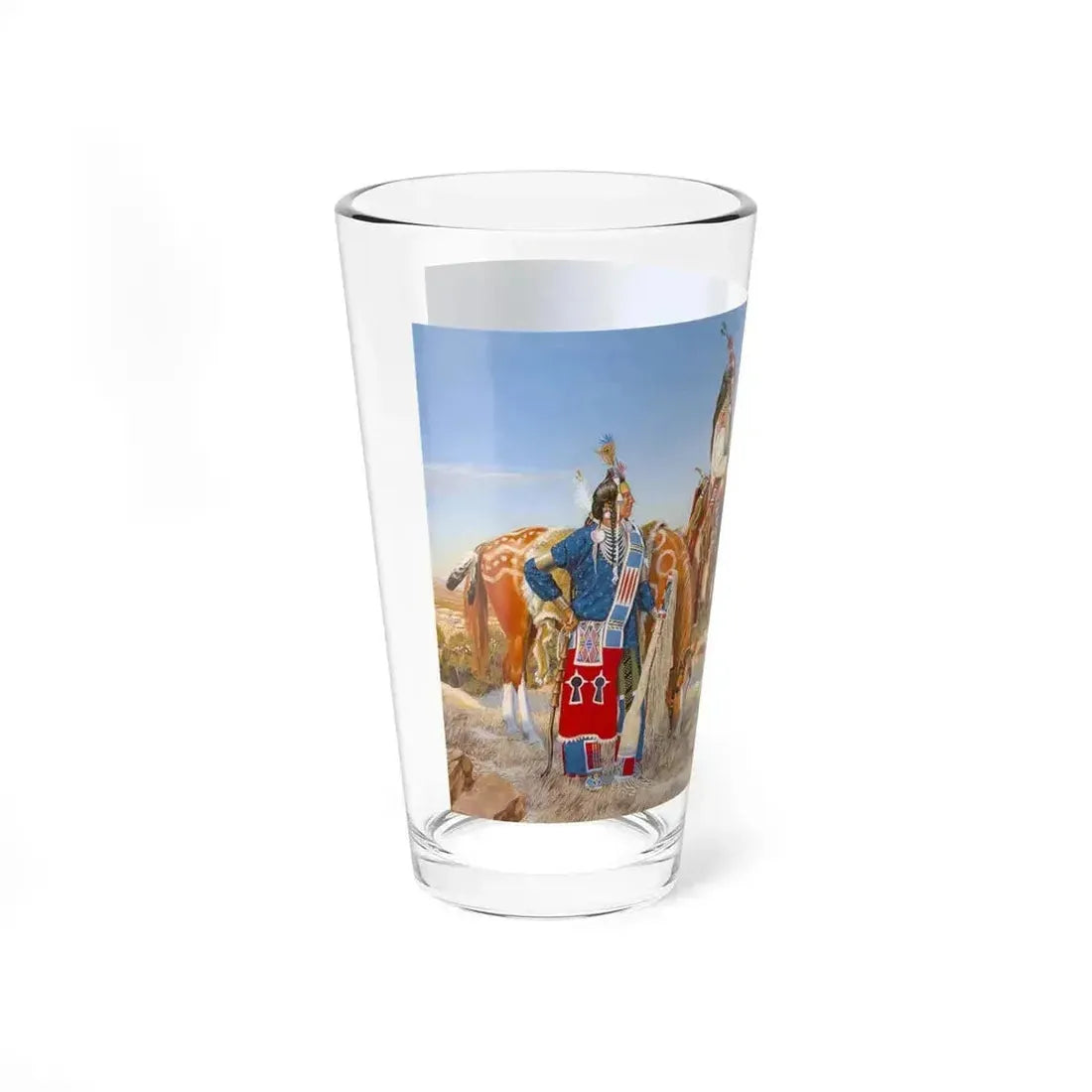 Bill Holm - Dandies (Crow) (Native Americans in Art) Pint Glass 16oz - Go Mug Yourself