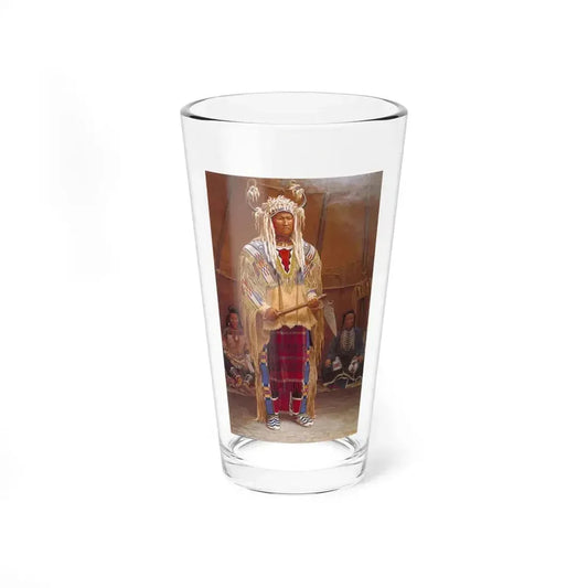 Bill Holm - Spontoon Tomahowk (Native Americans in Art) Pint Glass 16oz 16oz - Go Mug Yourself