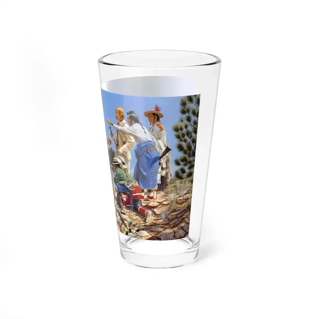 Bill Holm - The decision (Native Americans in Art) Pint Glass 16oz - Go Mug Yourself