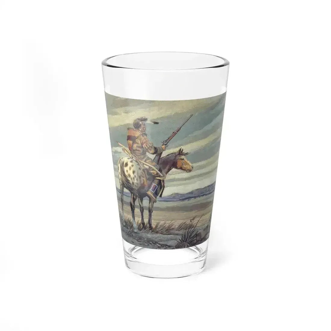 Bill Holm - Untitled 10 (Native Americans in Art) Pint Glass 16oz 16oz - Go Mug Yourself