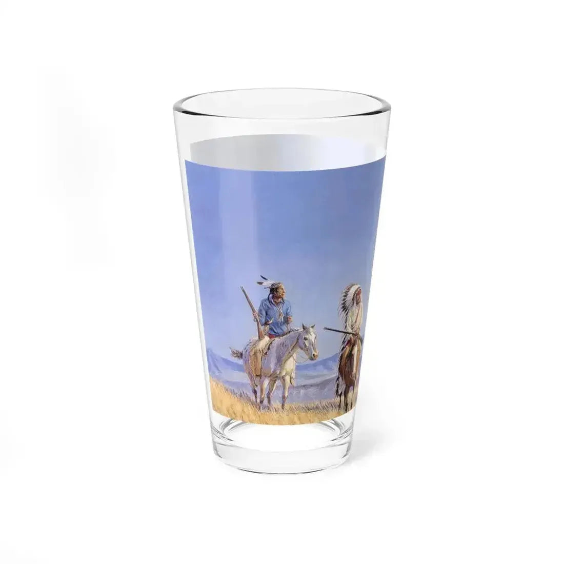 Bill Holm - Untitled 12 (Native Americans in Art) Pint Glass 16oz - Go Mug Yourself