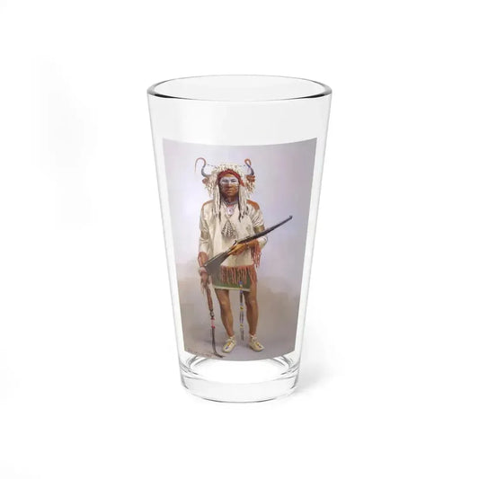 Bill Holm - Untitled 4 (Native Americans in Art) Pint Glass 16oz 16oz - Go Mug Yourself