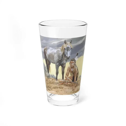 Bill Holm - Untitled 8 (Native Americans in Art) Pint Glass 16oz 16oz - Go Mug Yourself