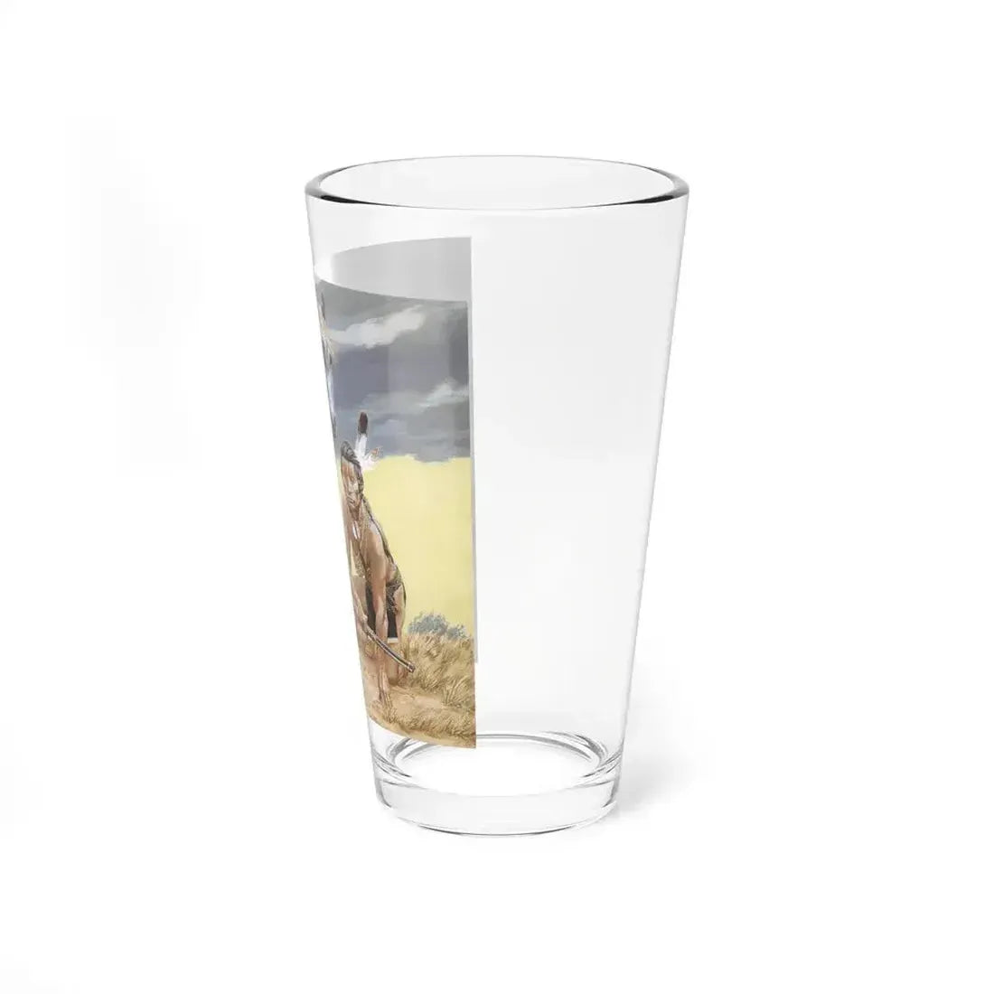 Bill Holm - Untitled 8 (Native Americans in Art) Pint Glass 16oz - Go Mug Yourself