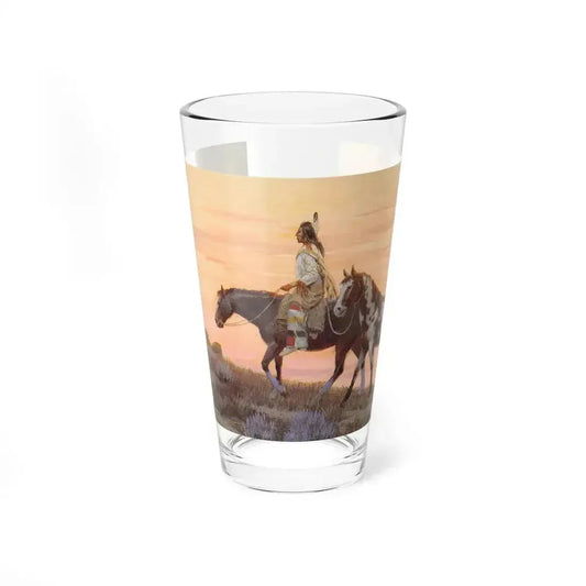 Bill Holm - Untitled 9 (Native Americans in Art) Pint Glass 16oz 16oz - Go Mug Yourself