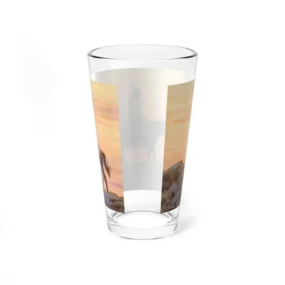 Bill Holm - Untitled 9 (Native Americans in Art) Pint Glass 16oz - Go Mug Yourself