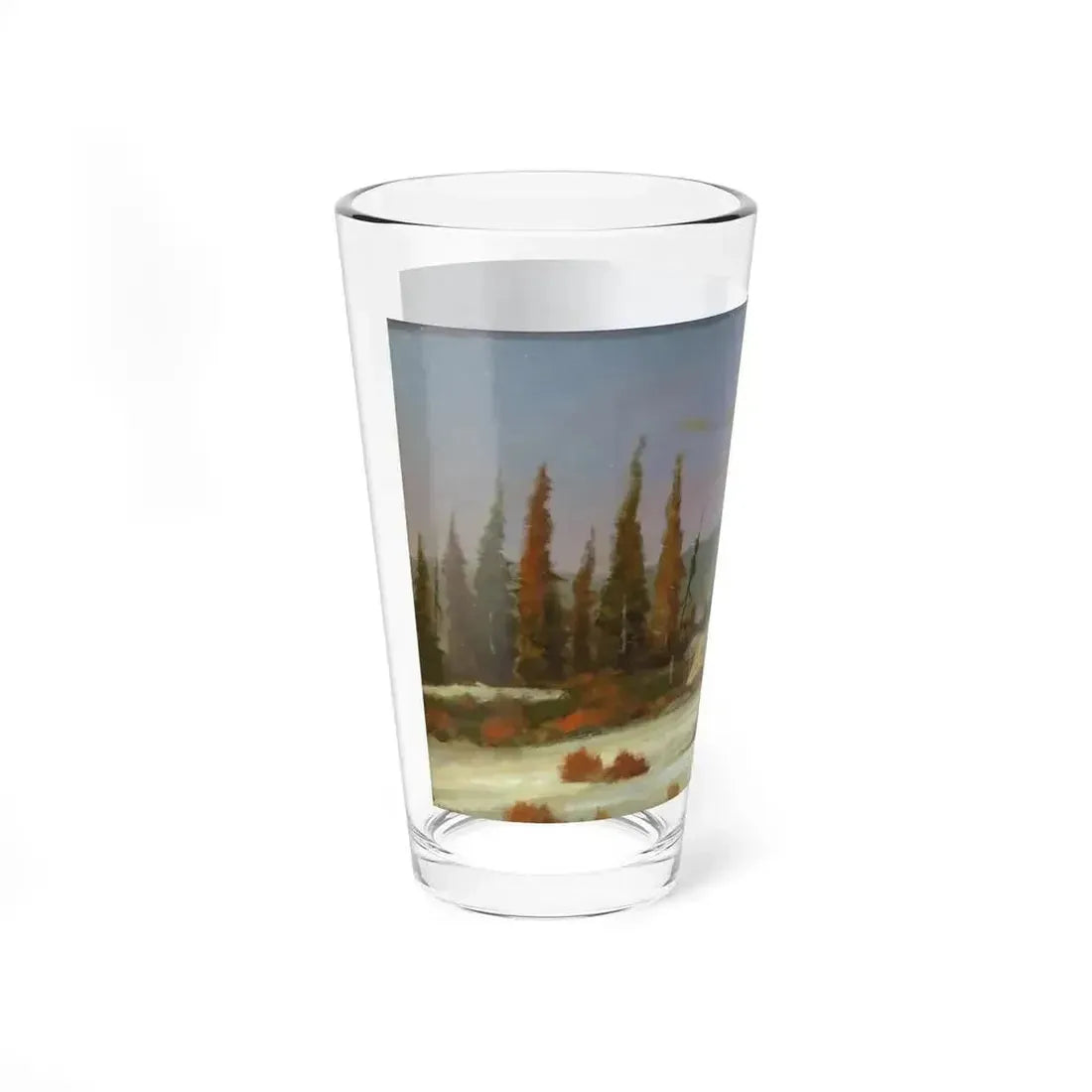 Bill Mittag - Winter Camp (Native Americans in Art) Pint Glass 16oz - Go Mug Yourself