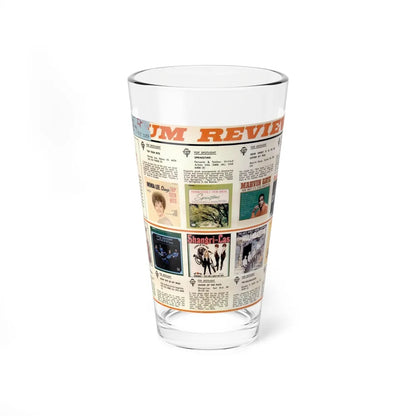 Billboard Album Reviews 1965 01 (Music Poster) Pint Glass 16oz-16oz-Go Mug Yourself