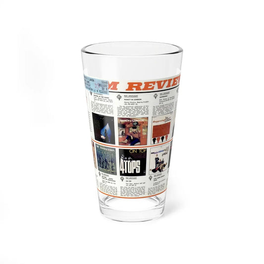 Billboard Album Reviews 1966 04 (Music Poster) Pint Glass 16oz-16oz-Go Mug Yourself