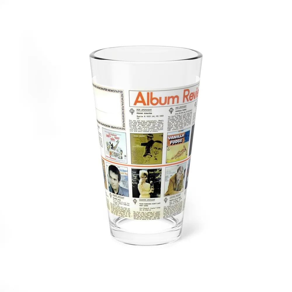 Billboard Album Reviews 1967 05 (Music Poster) Pint Glass 16oz-16oz-Go Mug Yourself