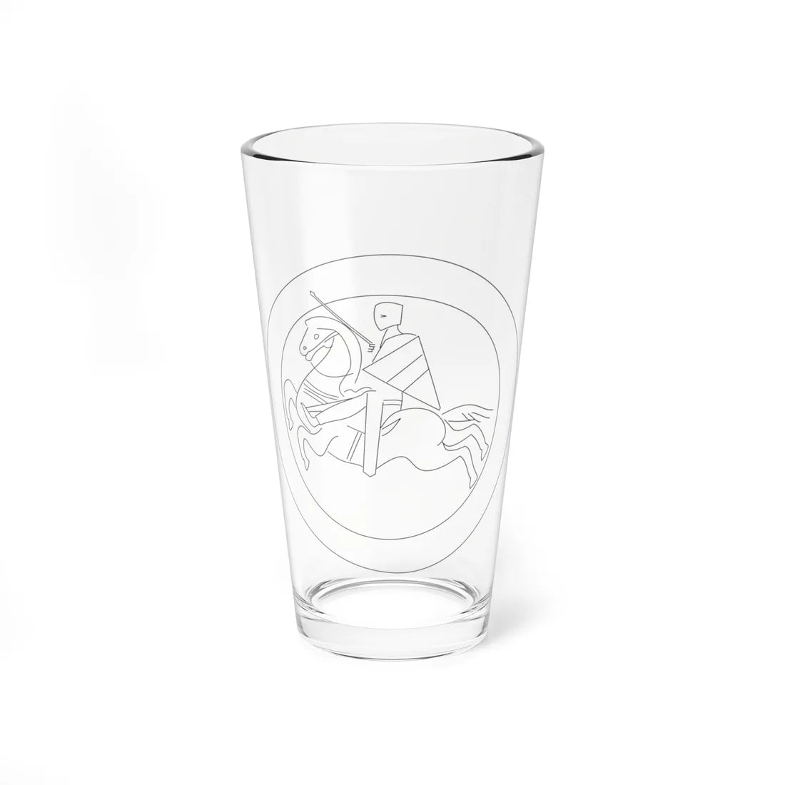 Bindenschild Friedrich II-Reiterschild 1230 (Austria) (Coat of Arms) Pint Glass 16oz 16oz - Go Mug Yourself