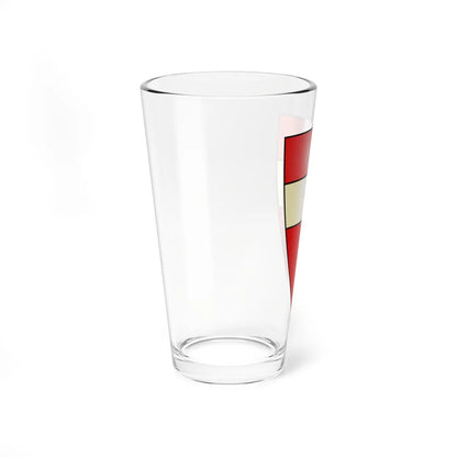 Bindenschild Leopolds III Brunnenhaus Heiligenkreuz (Austria) (Coat of Arms) Pint Glass 16oz - Go Mug Yourself