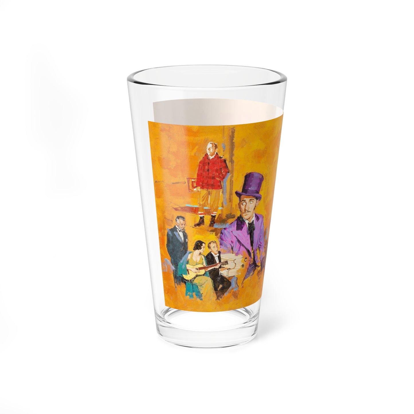 Bing Crosby, movie illustration - Pint Glass 16oz-Go Mug Yourself