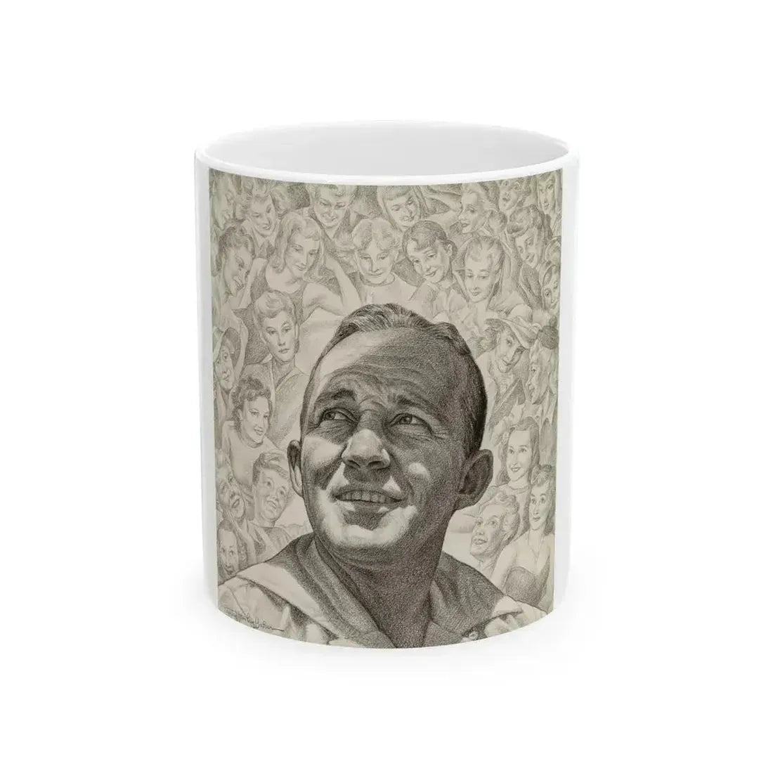 Bing Crosby, Time magazine cover, April 7, 1941 - White Coffee Mug 11oz - Go Mug Yourself