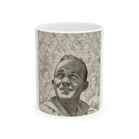 Bing Crosby, Time magazine cover, April 7, 1941 - White Coffee Mug 11oz - Go Mug Yourself