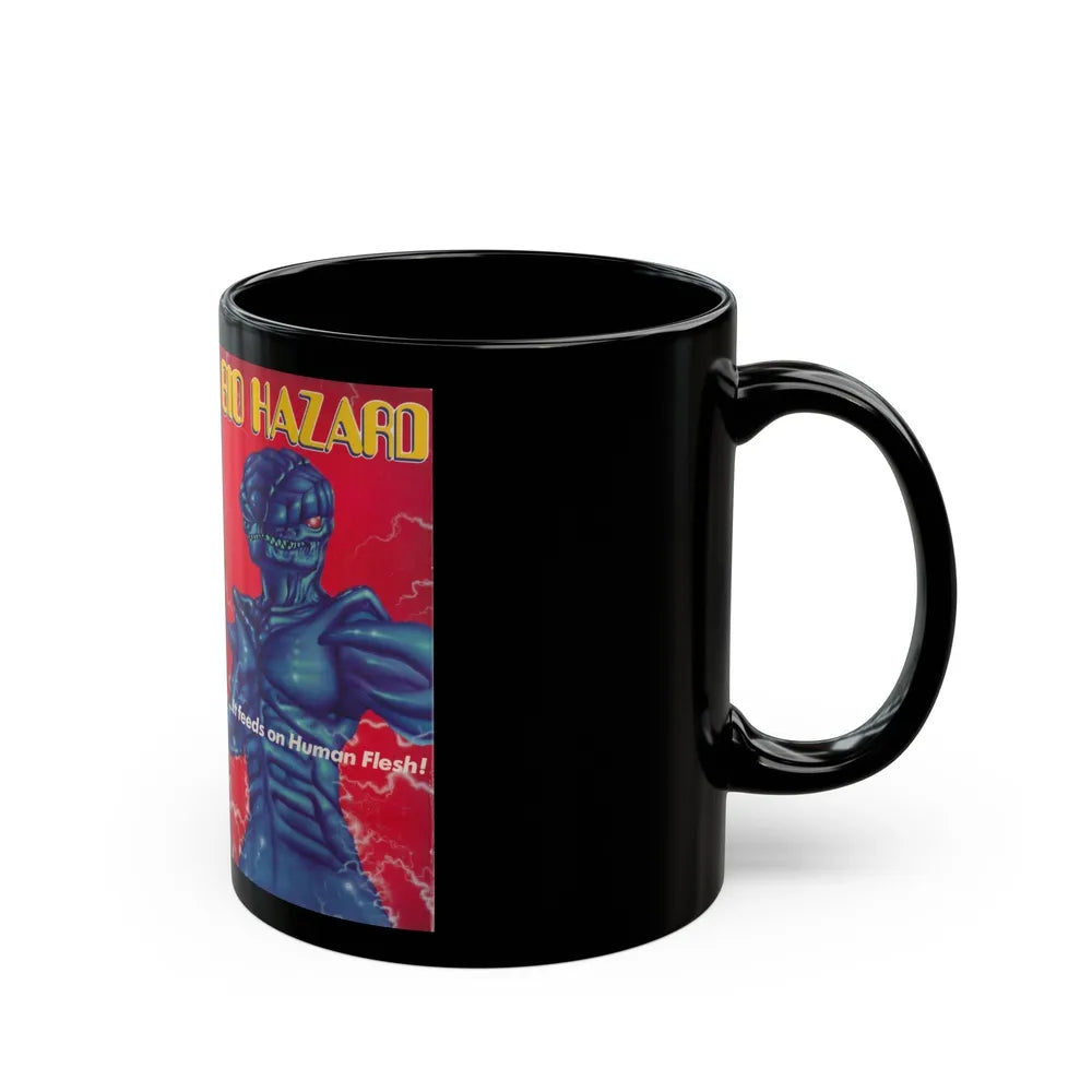 BIO HAZARD (VHS COVER) - Black Coffee Mug-Go Mug Yourself