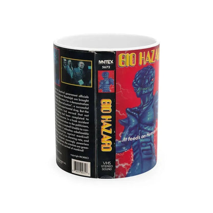 BIO HAZARD (VHS COVER) - White Coffee Mug 11oz - Go Mug Yourself