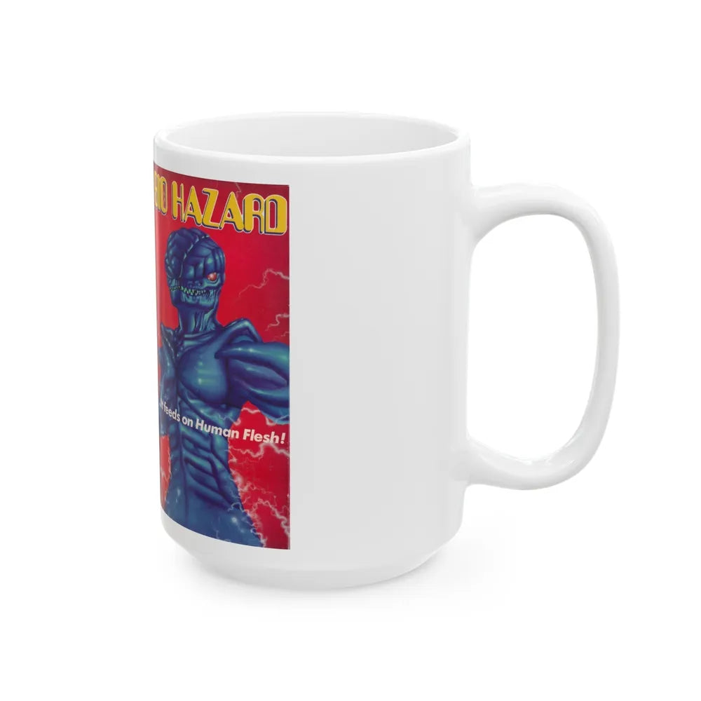 BIO HAZARD (VHS COVER) - White Coffee Mug-Go Mug Yourself