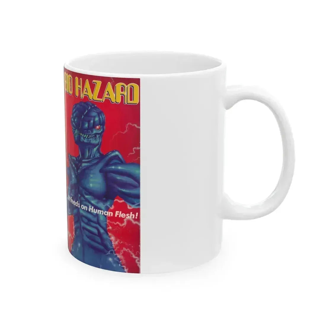 BIO HAZARD (VHS COVER) - White Coffee Mug - Go Mug Yourself