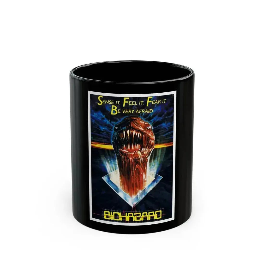BIOHAZARD 1985 Movie Poster - Black Coffee Mug 11oz - Go Mug Yourself