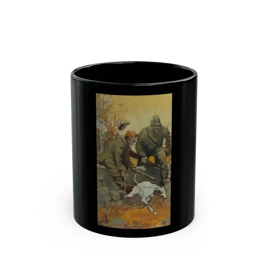 Bird Hunting - Black Coffee Mug 11oz - Go Mug Yourself