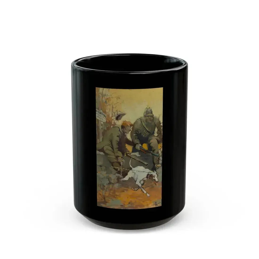 Bird Hunting - Black Coffee Mug 15oz - Go Mug Yourself