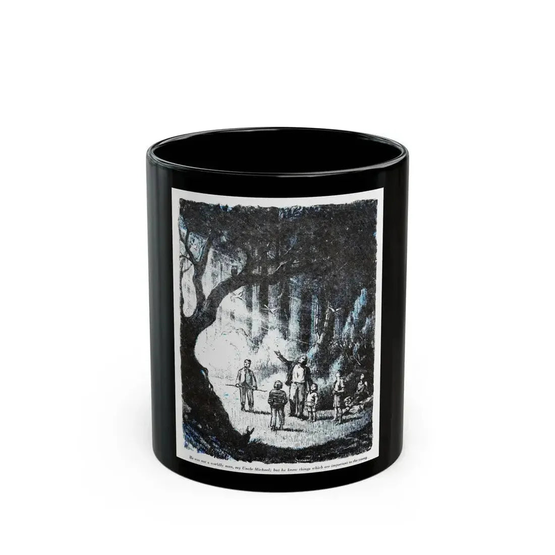 Bird of Prey (1), Blue Book Magazine, August 1949 - Black Coffee Mug 11oz - Go Mug Yourself